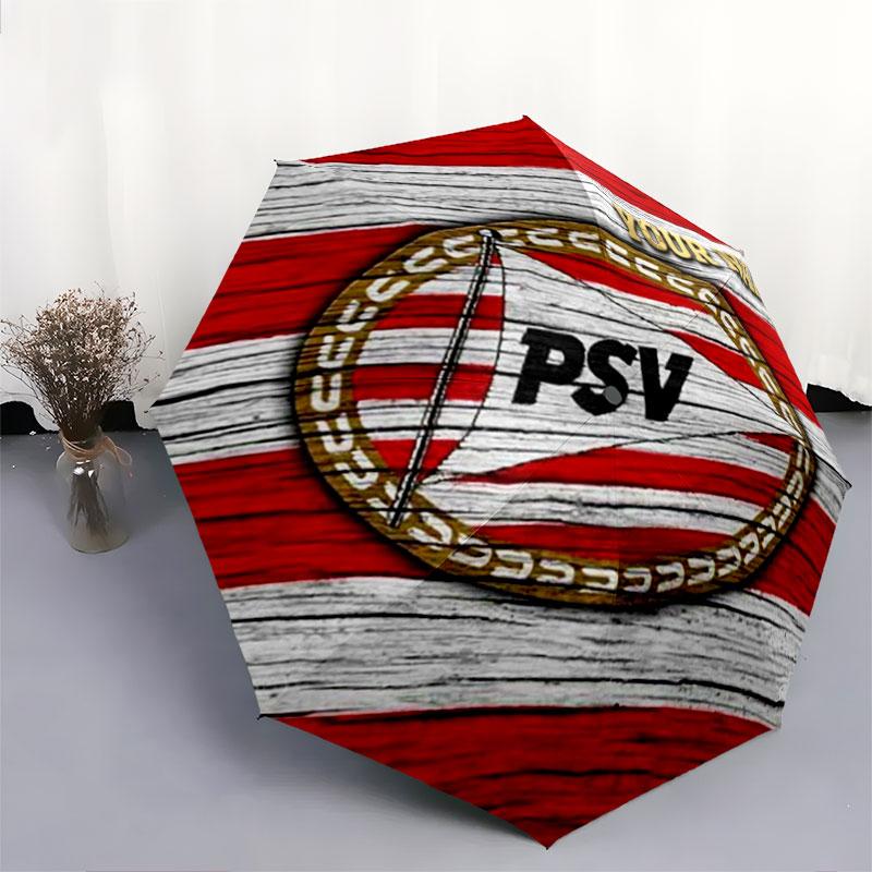 1 PC Automatic Folding Umbrella - Philips Sport Vereniging Custom Name Pattern, Portable & Foldable Design with 8 Ribs, Christmas Birthday Gifts