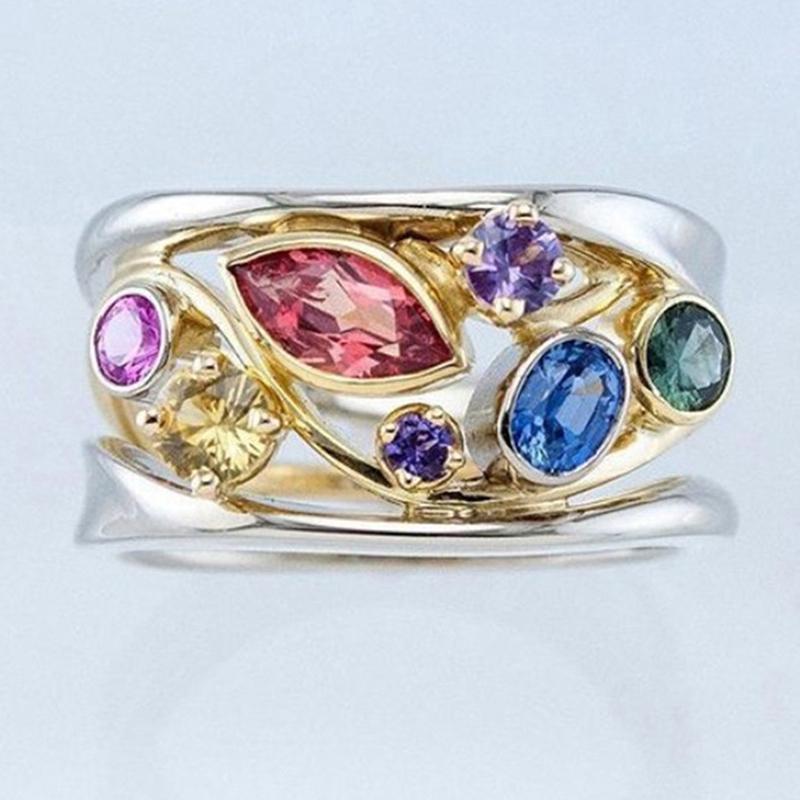 

1шт геометрические узоры кварцевые кольца терапии потеря веса кольца для женщин