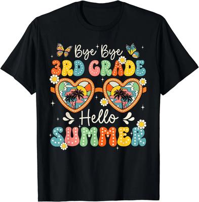 Addio Terza Elementare Ciao Estate Ultimo Giorno di Scuola Regalo per Ragazzi T-Shirt Unisex