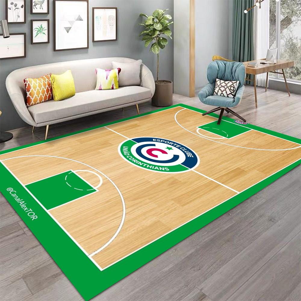 Basketball Court Carpet Boy's Room Area Rug for Living Room Home Sofa Table Crawling Carpet Anti Slip Floor Mat