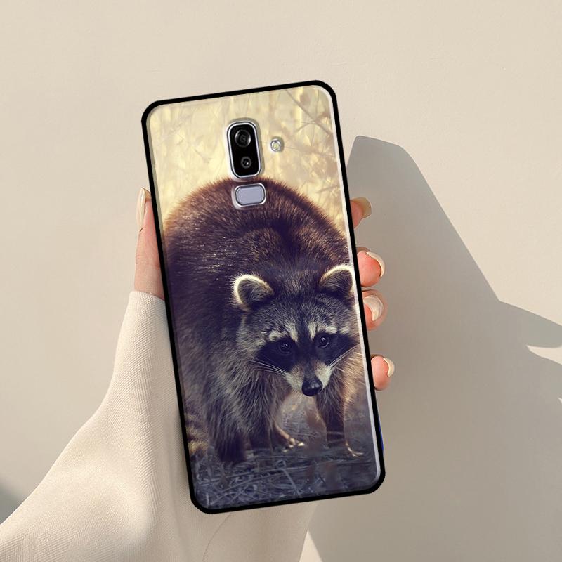 Raccoon Case For Samsung Galaxy J1 J3 J7 J5 2016 A3 A5 2017 J8 A7 A9 J4 J6 A6 A8 Plus 2018 Cover