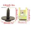 M6 Car Body Clip Nut & Bolt Kit for Bumper & Fender Fastening