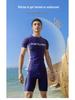 Men's Quick-Dry Split Set: Sun Protection Short Sleeve Swimsuit for Global Market