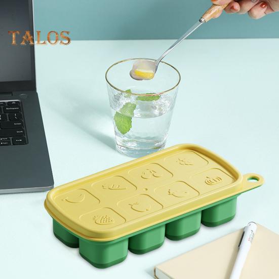 Eiswürfelform, wiederverwendbar, weit verbreitet, flexibel, praktisch, 8 Gitter, Eiswürfelform, Form, DIY, Basteln, Küchenbedarf