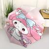 My Melody, Bow Automatic Opening and Closing Folding Umbrella with 8-rib Frame and Compact Travel Design, Perfect for All Occasions | Stylis