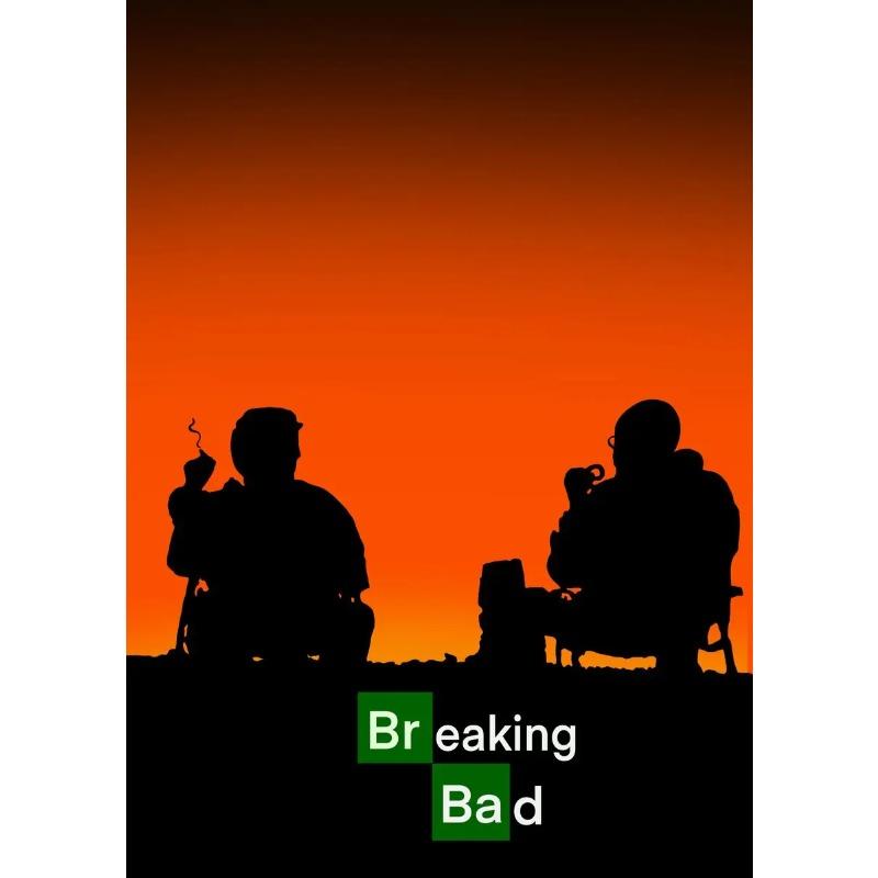 Breaking Bad Klassische Krimi-TV-Serie Poster Leinwandmalerei Heisenberg Drucke Wandkunst Bilder Moderne Heimzimmerdekoration
