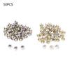 50Pcs 7Mm Silver Round Claw A Grade Rhinestones Colored Diamonds For Crafts And Decoration  Clothing Bags And Accessories