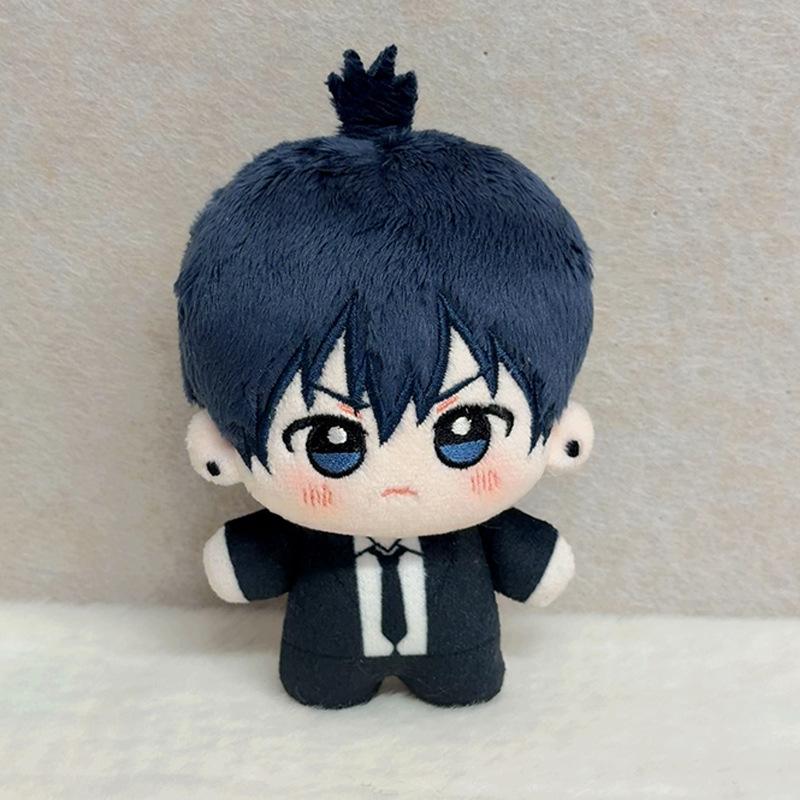 Nieuwe Leuke 10cm Chainsaw Man Pluche Poppen Set Makima Denji Power Aki Reze Leuke Katoenen Pop Sleutelhanger Hanger Voor Fans Verzameling Cadeau 10cm