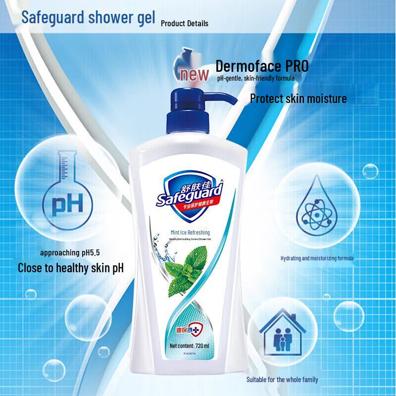 Safeguard Healthy Clean Mint Body Wash 720g