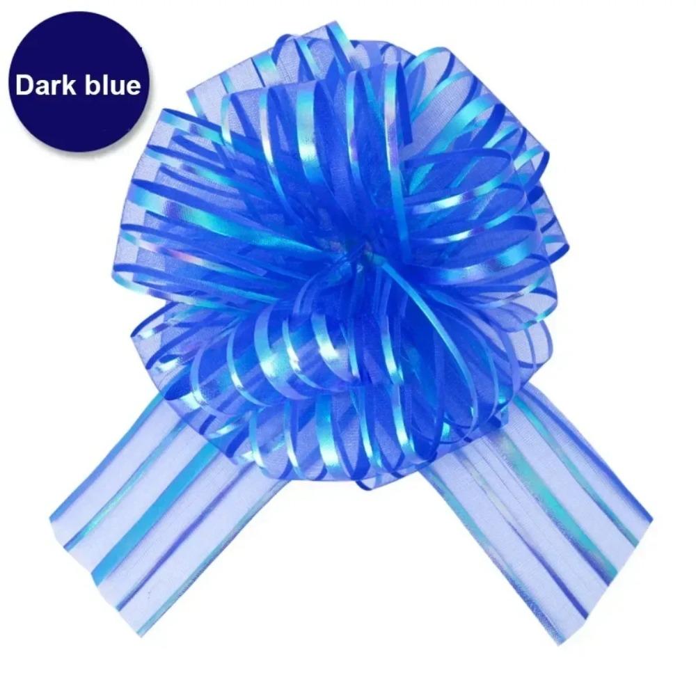 

5PCS Large Organza Pull Bows Ribbon for Wedding Birthday Party Wine Bottle Gift Decoration Ribbon Happy Birthday Decoration