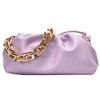 New Women's Soft Leather Thick Chain Cloud Shoulder Bag