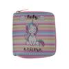 New Unicorn Short Zipper Small Wallet, Cartoon Wallet.
