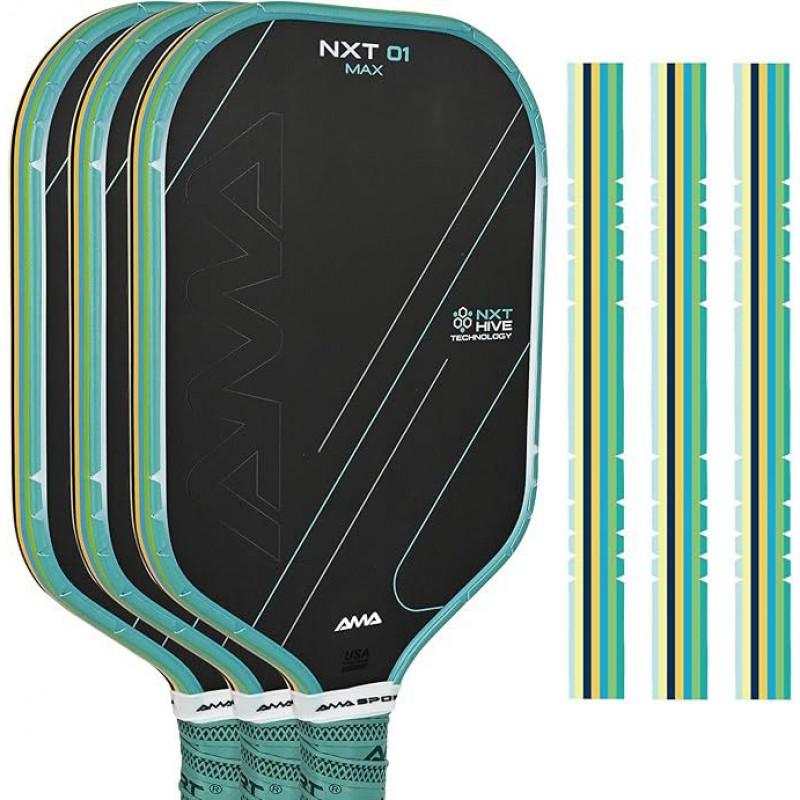 AMA SPORT Padel Racket Edge Guard 3-Pack Wear-Resistant Scratch-Proof Pro Training Match