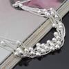 Women Shiny Faux Pearl Beads Bangle Shimmers Charm Chain Bracelet Jewelry Gift
