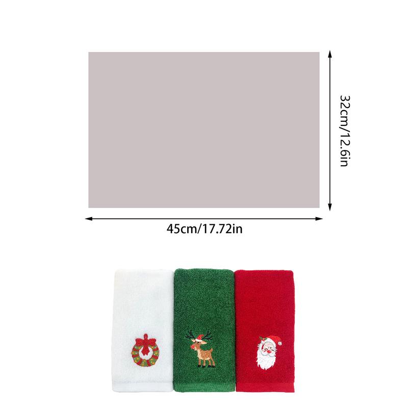 Weihnachts-Handtuch Feiertags-Saugfähige Handtücher 3X Dekorative Weihnachts-Geschirrtücher Handtücher Kreatives Saugfähiges Küchengeschirr
