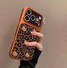 High-End Leopard Print Case for Apple 17 Pro Max, 16 Pro, 15 Pro Max, 14 Pro - Anti-Fall Protection