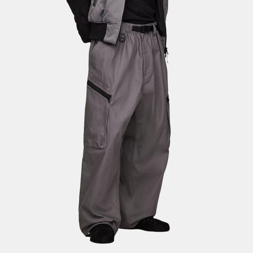 Y-3 Ut Twill Solid Color Pocket Zipper Twill Work Pants Men pants KB2076