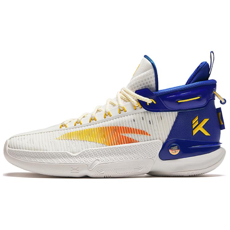 Anta KT9 Men Low Top Basketball Shoes White Blue 112421101-5 39