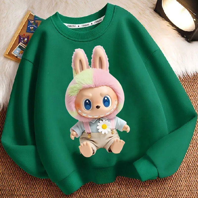 Barneklær Sweatshirts, Langermet Sweatshirts for Gutter og Jenter Om Våren og Høsten