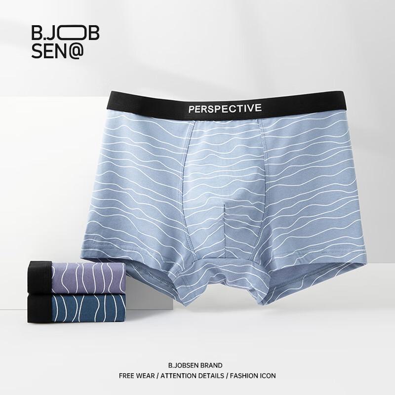 B.JOBSEN Pánské modalové prodyšné ploché slipy proti zařezávání 2-balení