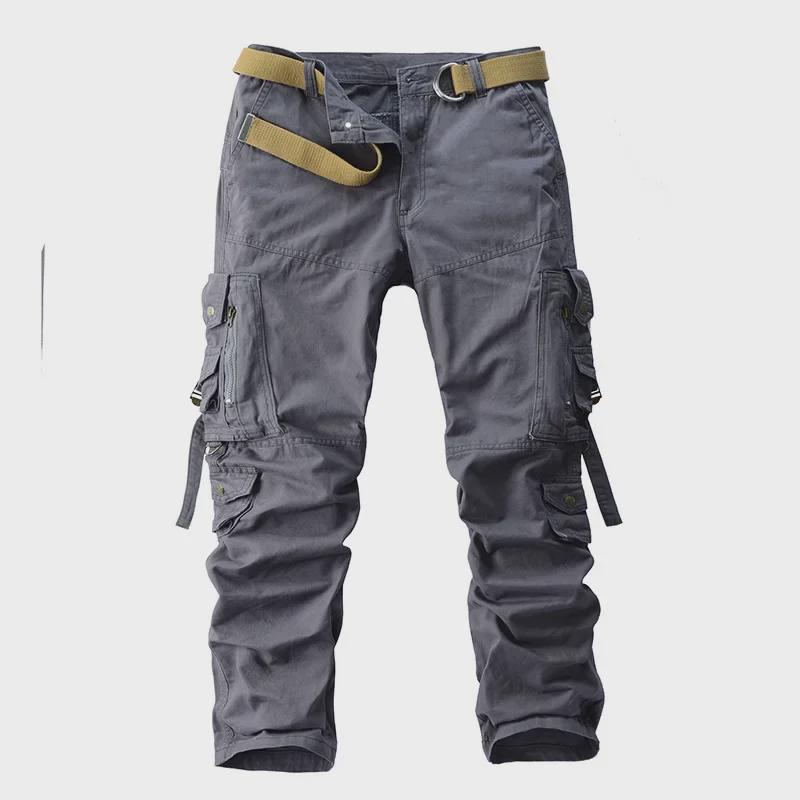 Men's Loose-Fit Overalls: Windproof, Wear-Resistant, Casual Trousers with Multiple Pockets
