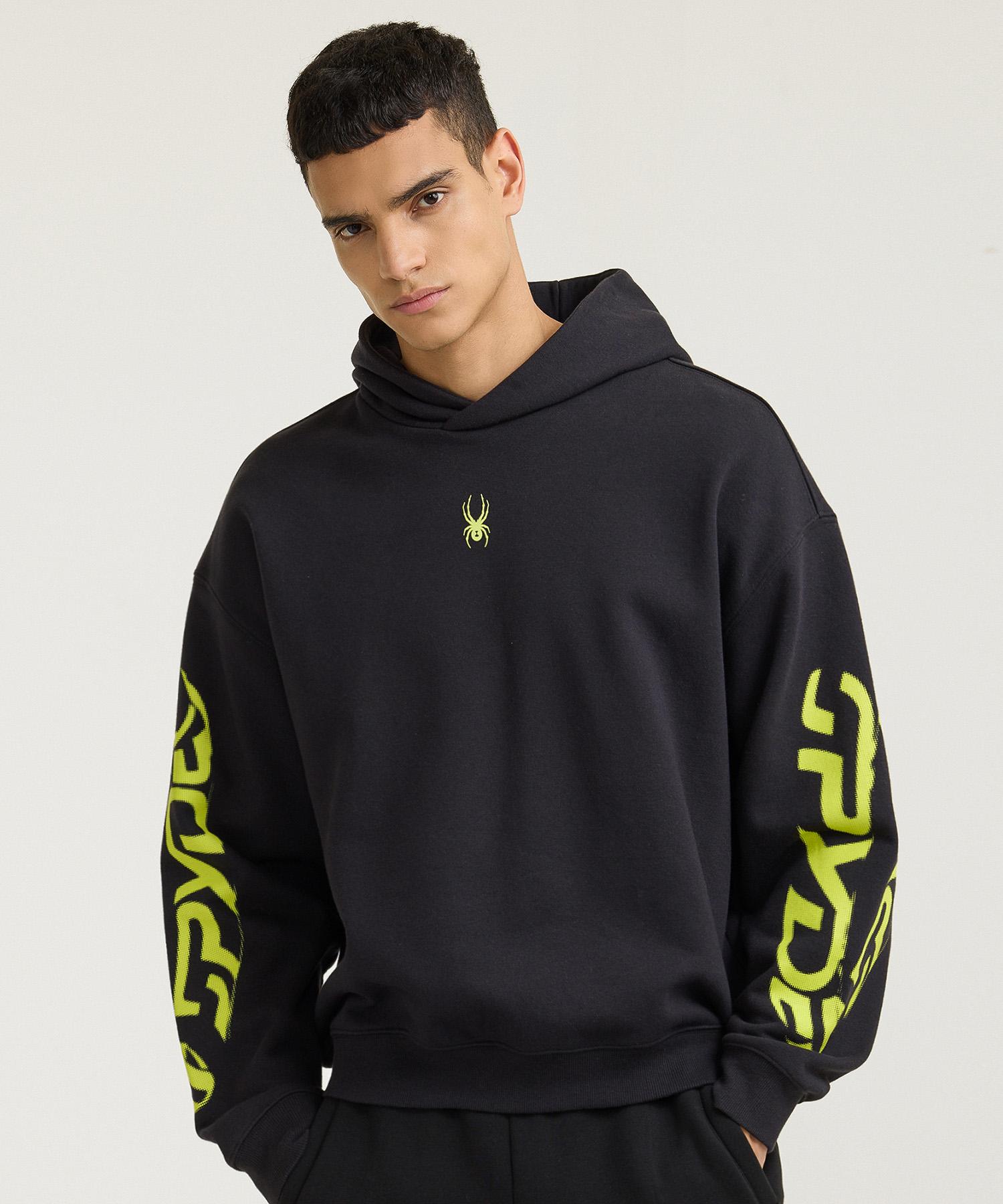 Spyder Unisex Graphic Fleece Hoodie Sphwcnhd303Ublk Black/095
