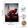 Full Round Diamond Painting Spider-man On The Tall Building Art Rhinestone Picture Mosaic DIY 5D Cross Stitch Embroidery Home Decoration