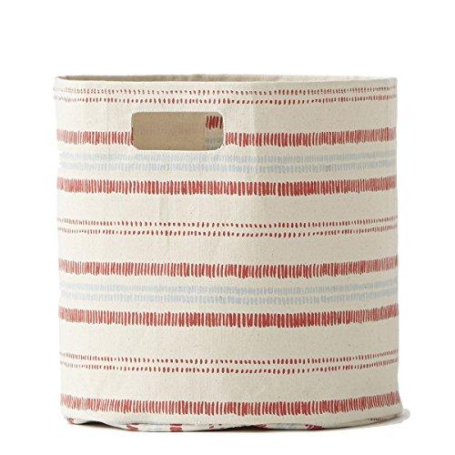 

Pehr Designs Railroad Bin-Tomato/Cloud