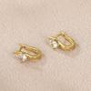 Elegant Six-Pointed Star Micro-Inlaid Earrings for Women - Super Shiny, Versatile, New 2025 Style Ear Cuffs