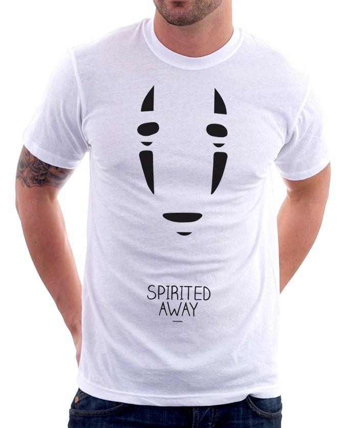 

Spirited Away Miyazaki Totoro My Neighbiour Ghibli white tshirt OZ9460 S разноцветный