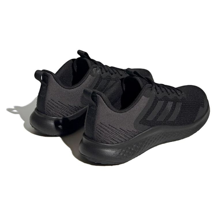 Adidas Fluidstreet Comfortable Versatile Fabric Mesh Cushioning Non-Slip Wear-Resistant Low-Top Casual Running Shoes Men Sneaker Black Gray IF8651