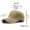 Hats For Men And Women In Winter Trendy Baseball Caps Warm Corduroy Casual Couples Versatile Peaked Caps Spring And Summer