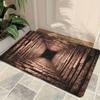 1Pcs Stone Pit Illusion Pattern Floor Mat Modern Kitchen Polyester Rug Non-Slip Colorful Indoor Carpet, For Home Bathroom Bedroom Living Room Decor