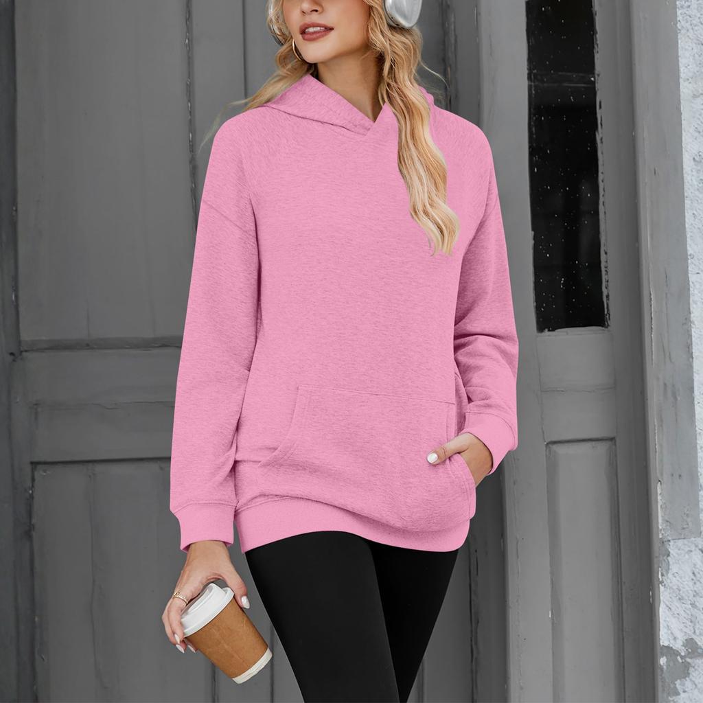 Women's Solid-color Fashionable Long-sleeved Top