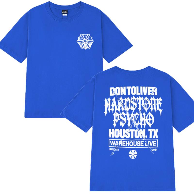 Don Toliver Hardstone Psycho 2025 New Album Graphic T Shirt Men Women Oversized Vintage Short Sleeve T-shirts Unisex Cotton Tops