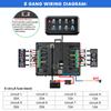12V/24V LED 6/8/12 Gang Switch Panel Circuit Control Relay System Box Slim Touch Control Panel for Boat Jeep UTV Caravan