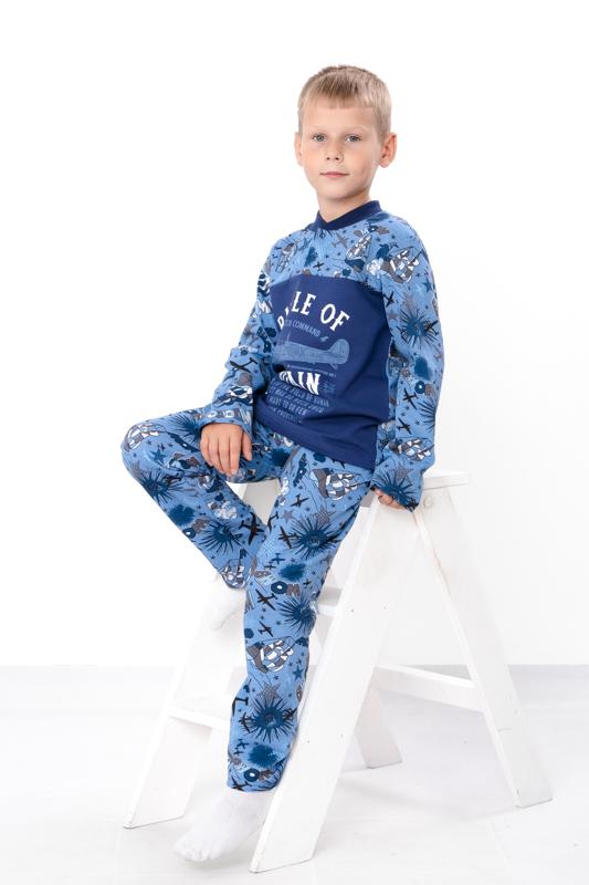 Boys’ Pajama Set – Warm Fleece Lining, Snap Top, Printed Design, Demi-season, 6077-024-33-4 HC