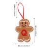 Gingerbread Man Ornaments for Christmas Tree Hanging Decor with Alphabet Letters Festive Holiday Home Decorations Gift
