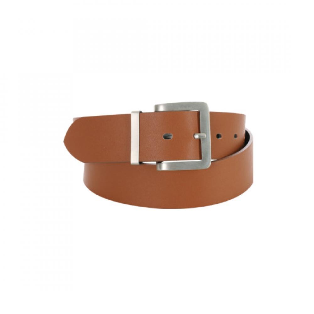 Shop Unisex Matte Silver 4cm Belt Camel Tu Wbt 0752