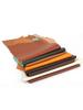 Colorful plain weave top layer cowhide leather material, genuine leather fabric with drop pattern of 1.2mm thick soft cowhide so