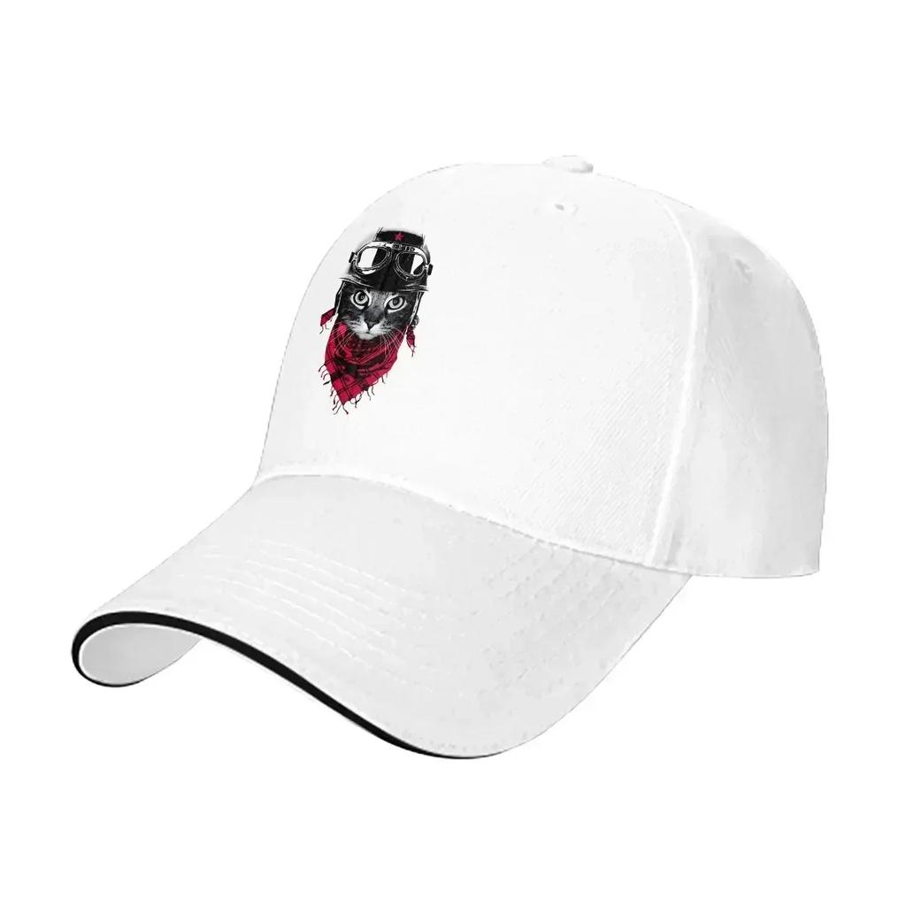 Pure Color Dad Hats Adventurer Cat Hat Sun Visor All Seasons Travel Adjustable Baseball Caps Cats Peaked Cap