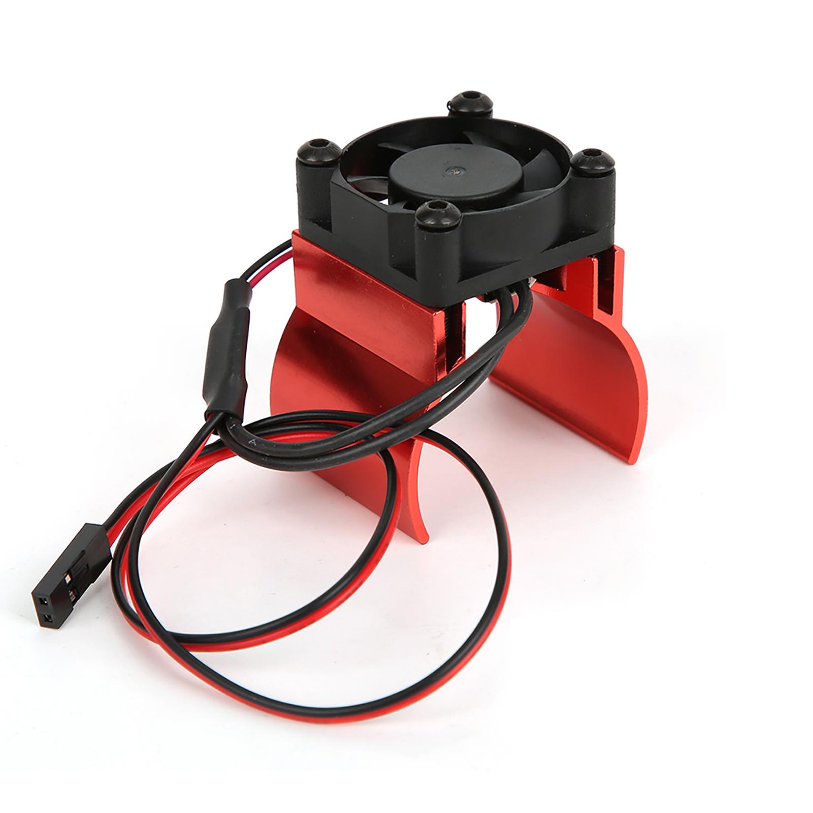 

Motor Heat Sink Cooling Fan 1 10 RC Car Model Accessory Fit for Traxxas TRX 4 червоний