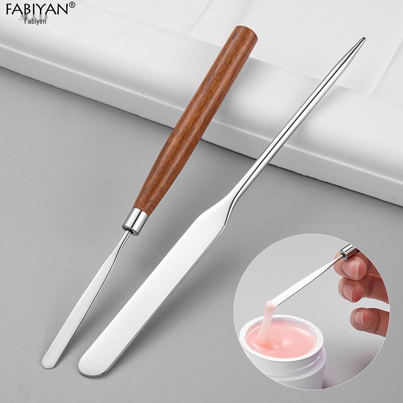 Japanese-Style Multi-Functional Mixing Spatula: Natural Pear Wood & Stainless Steel