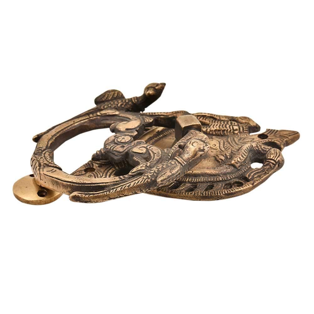 cTraditional Brass Entry Door Knocker - Antique Main Door Decoration Items Brass - Georgion Door Accessories for Main Door