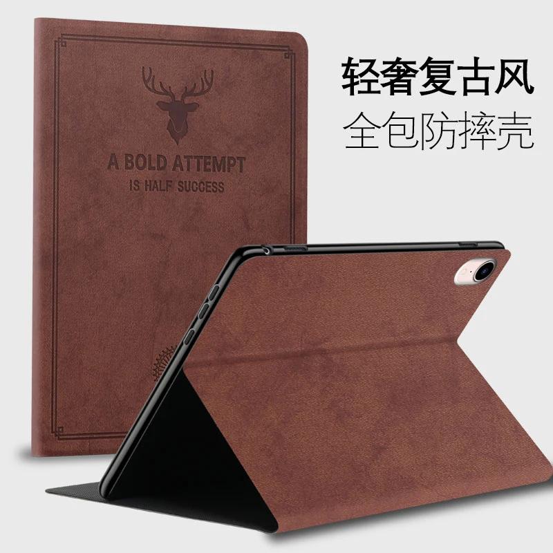 Case for Ipad Pro 12.9 Air4 5 10.9 Tablet Funda Slim Retro Folding Flip Stand PU Leather Smart Cover for Ipad Pro 11 10th Case