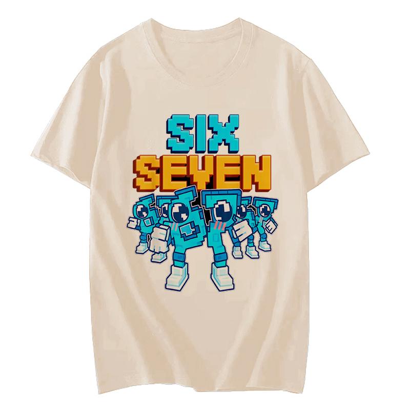 Funny Six Seven 67 Brainrot Print Fashion T Shirt Unisex Women Fashion Gaming Meme TShirt Y2k Casual Short Sleeve Tee Tops Clothes