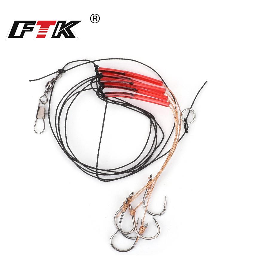 1 hak obrotowy ze stali wysokowęglowej z 5 małymi haczykami Sprzęt wędkarski, sprzęt spinningowy, przynęta, przynęty