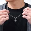 Moonstone Pendant Necklaces for Men Boys,Viking Celtic Knot Stailess Steel Necklace,Stylish Amulet Jewelry Gift for Him