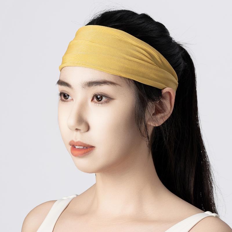 Sports Headband Running Headwear Elasticity Sweat Absorption Headdress Quick-Drying Gym Breathable Sweatbands For Men Women