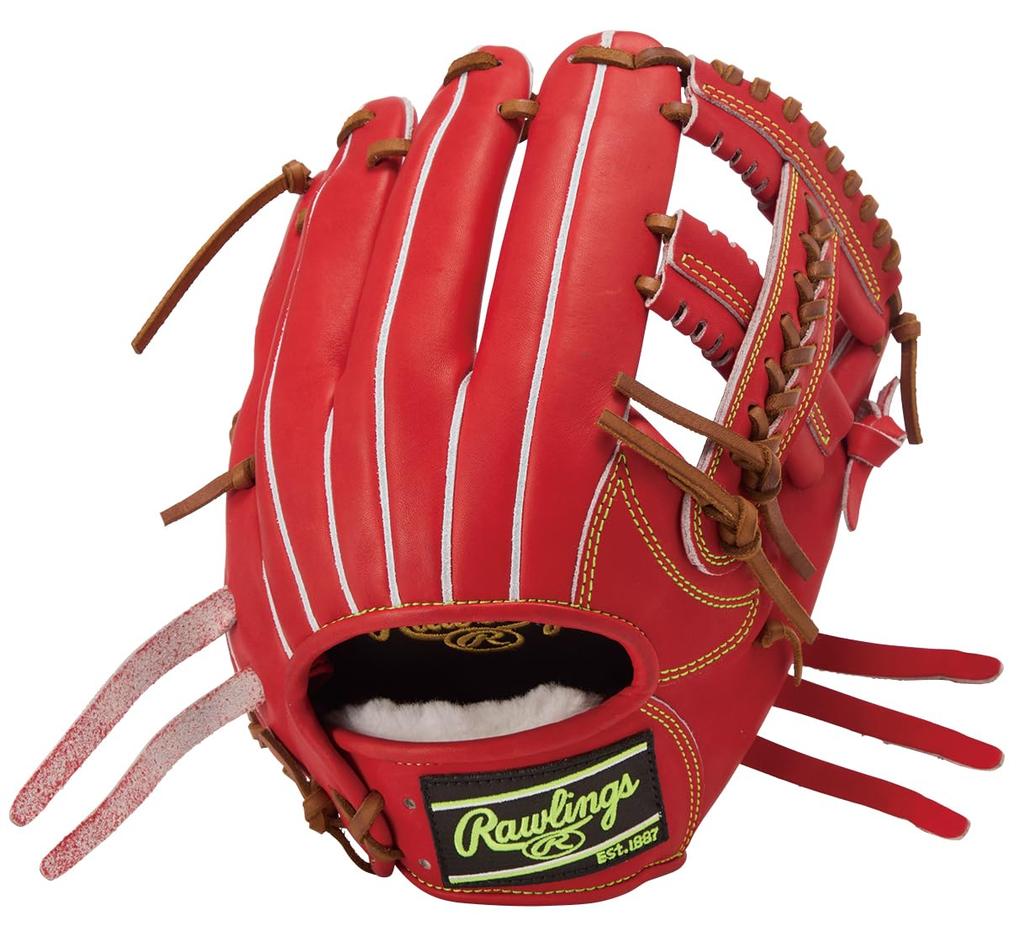 Rawlings PRO EXCEL Baseball Red inches HOH® Glove, Softball, Infield, GR6HECK45, Orange, 11.62 (Right-handed throw)